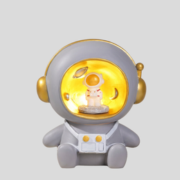Cosmix Astronaut Night Light – Kids Piggy Bank LED Table Lamp Bedroom Decorative Lighting