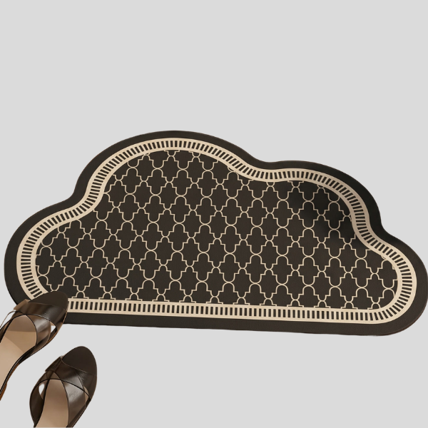 Nimbra Cloud Bath Mat – Diatom Mud Non-Slip Absorbent Washable Bathroom Floor Rug Decorative