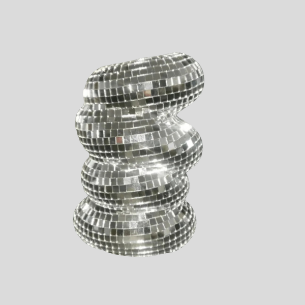 Helix Glimmer Table Lamp – Disco Ball Mirror Mosaic Decorative Lighting Bedroom Living Room Nightstand