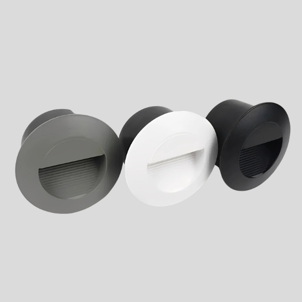 Creston Recessed Step Light – LED Outdoor Wall Stair Lighting Waterproof Modern Deck Pathway Fixture
