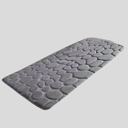 Pebblux Memory Foam Bath Mat – Non-Slip Bathroom Rug Soft Absorbent Quick Dry Machine Washable Gray