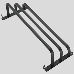 Stratos Towel Rack – Wall Mounted Black Metal Bathroom Organizer Space Saving 3 Tier Storage