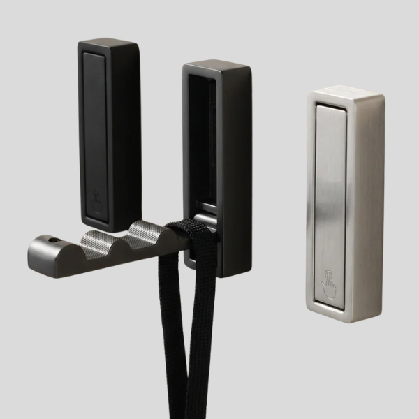 Hexton Folding Wall Hook – Space Saving Retractable Coat Hanger Entryway Bathroom Kitchen