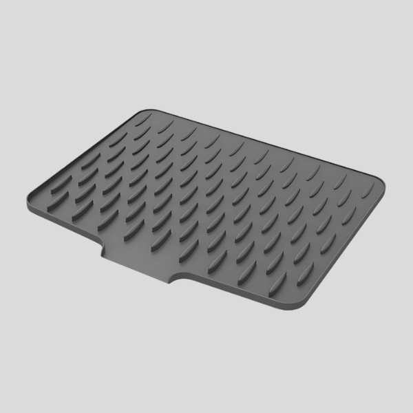 Draynex Silicone Dish Drying Mat – Kitchen Counter Drainer Rack Heat Resistant Trivet Protector