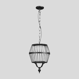 Vintage Cage Hanging Pendant Light – Waterproof LED Outdoor Balcony Patio Fixture