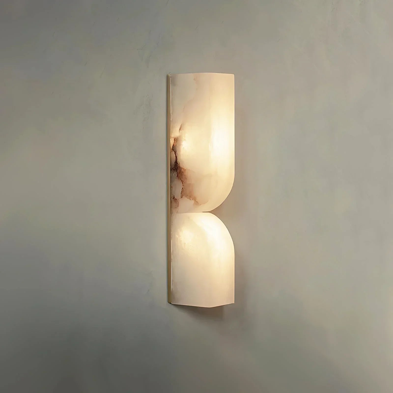 Quartz Prism Wall Sconce – LED Architectural Wall Light Natural Alabaster Glow Subtle Contours