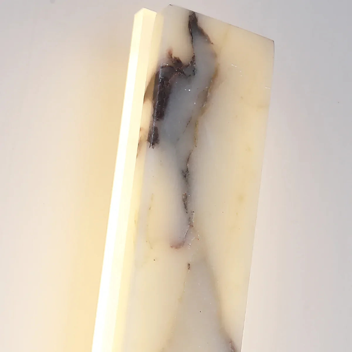 Veined Marble Wall Lamp – LED Diffused Marble Panel Linear Wall Light Modern Minimal Interiors
