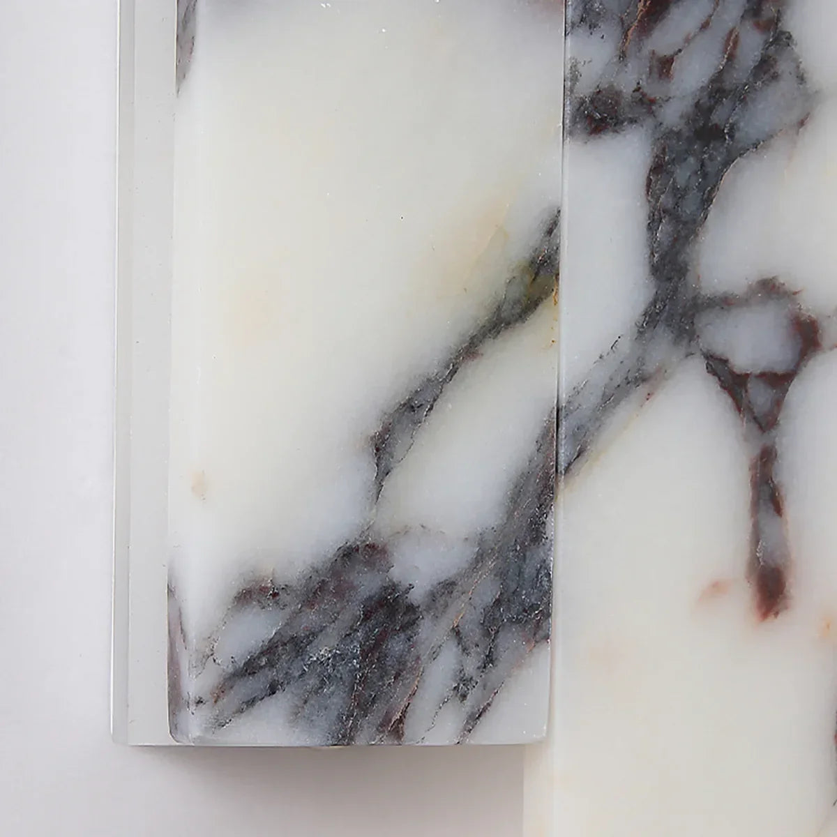 Veined Marble Wall Lamp – LED Diffused Marble Panel Linear Wall Light Modern Minimal Interiors