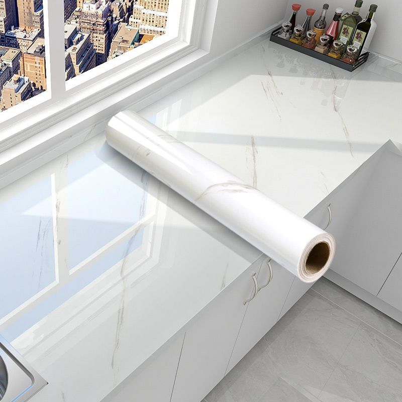Stratum Marble Wallpaper Roll – Self Adhesive Peel Stick Removable Waterproof Gray Brown Stone Texture