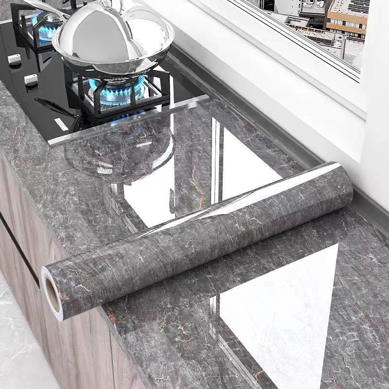Stratum Marble Wallpaper Roll – Self Adhesive Peel Stick Removable Waterproof Gray Brown Stone Texture