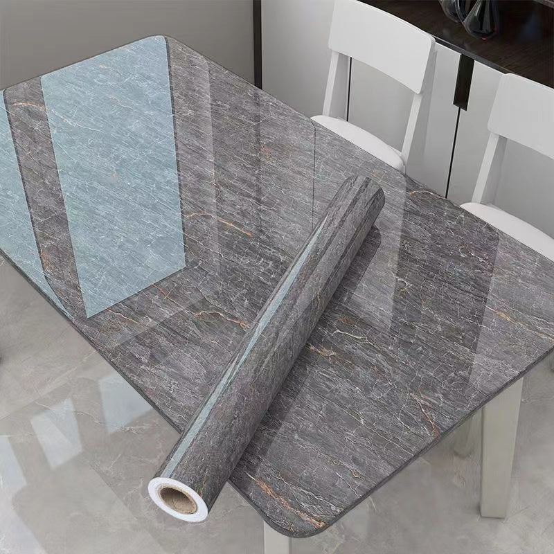 Stratum Marble Wallpaper Roll – Self Adhesive Peel Stick Removable Waterproof Gray Brown Stone Texture