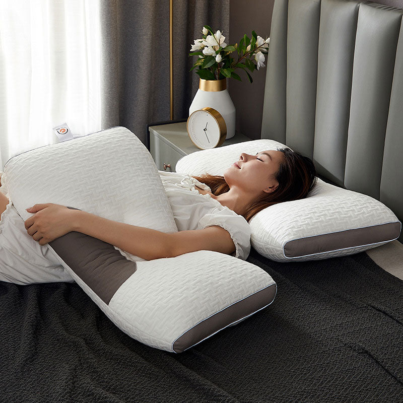 Restwell Contour Pillow – Ergonomic Memory Foam Neck Support Side Back Sleeper Pain Relief