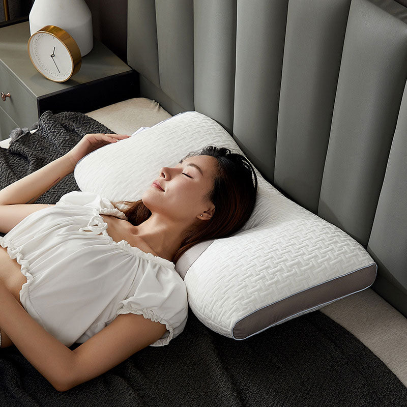 Restwell Contour Pillow – Ergonomic Memory Foam Neck Support Side Back Sleeper Pain Relief