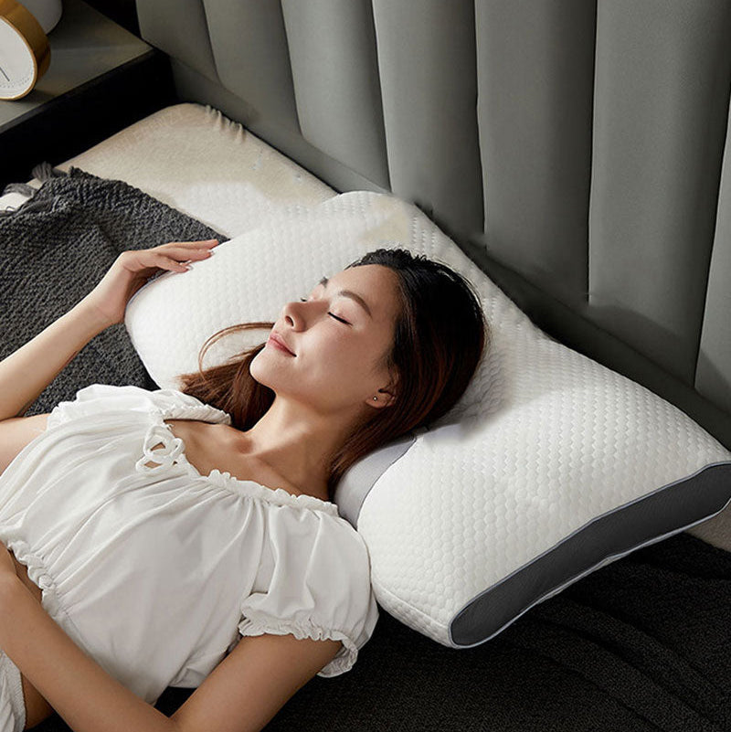 Restwell Contour Pillow – Ergonomic Memory Foam Neck Support Side Back Sleeper Pain Relief