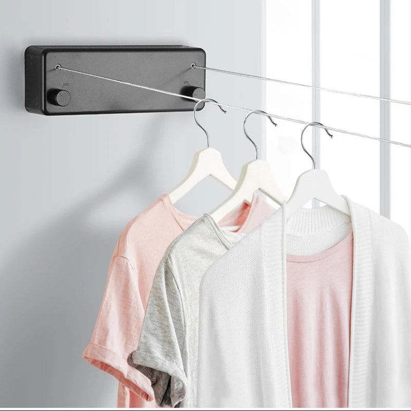 Nexline Retractable Clothesline – Wall Mounted Dual Line Laundry Drying Rack Indoor Outdoor