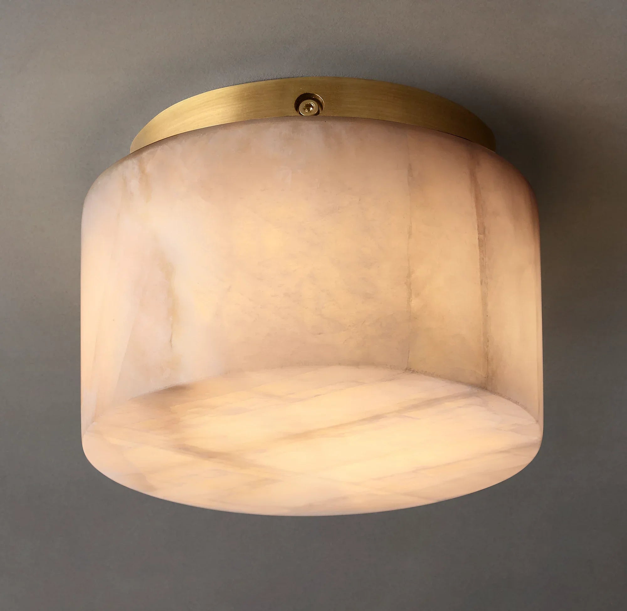 Hearth Alabaster Dome Ceiling Light – LED Indoor Ambient Lighting Fixture