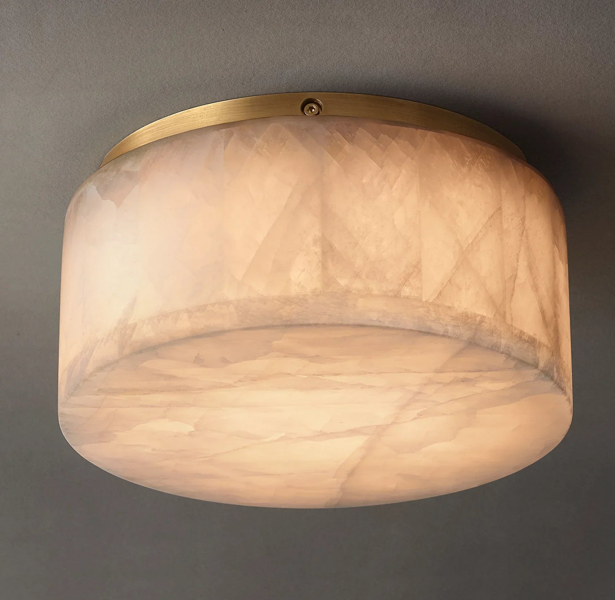 Hearth Alabaster Dome Ceiling Light – LED Indoor Ambient Lighting Fixture