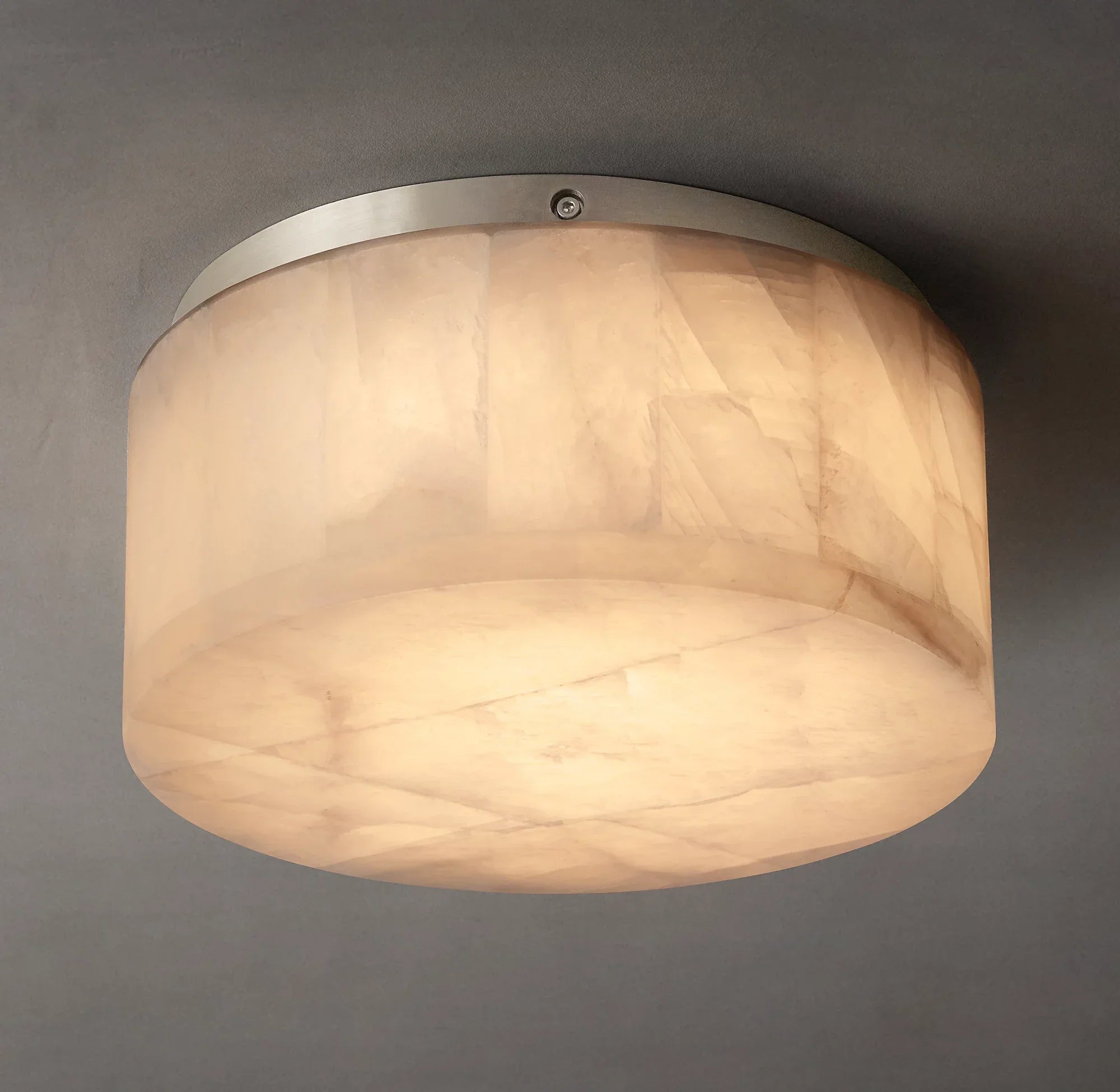 Hearth Alabaster Dome Ceiling Light – LED Indoor Ambient Lighting Fixture