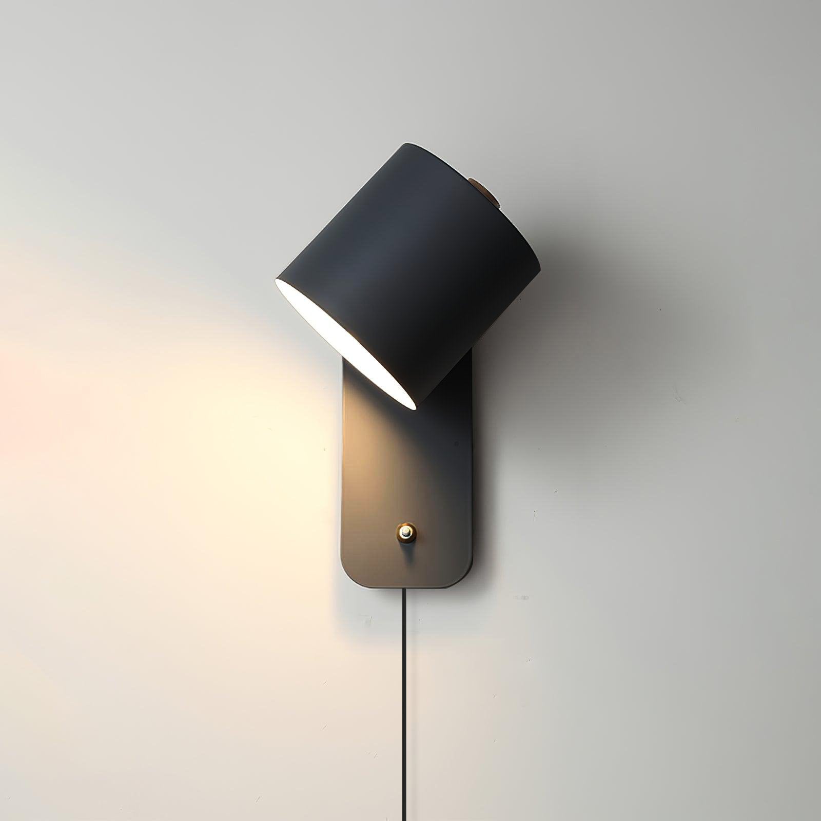 Axis Rotatable Cylinder Wall Lamp - Adjustable Modern Reading Wall Light