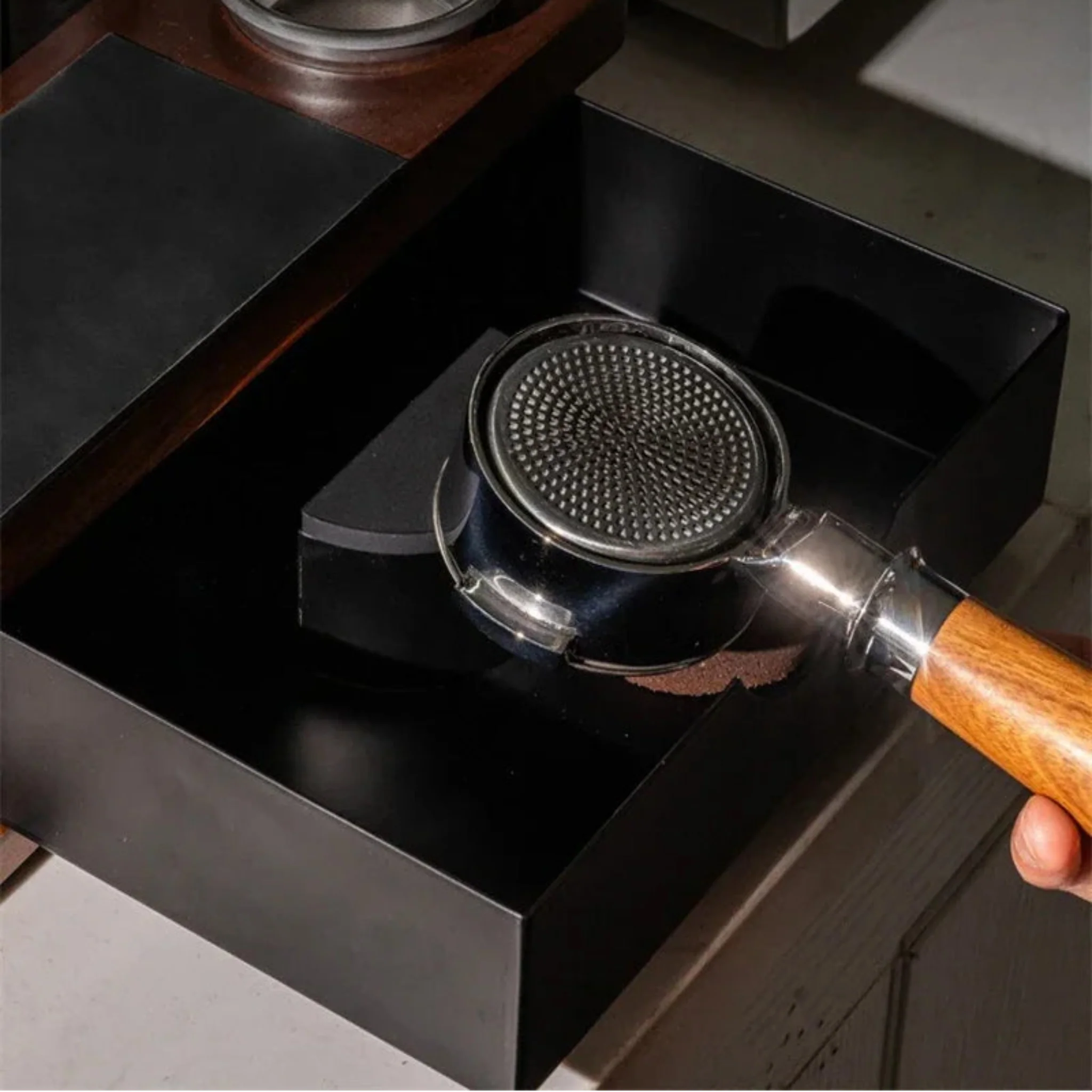 Baristone Organizer Station – Coffee Espresso Tool Holder Wood Barista Accessories Storage Rack