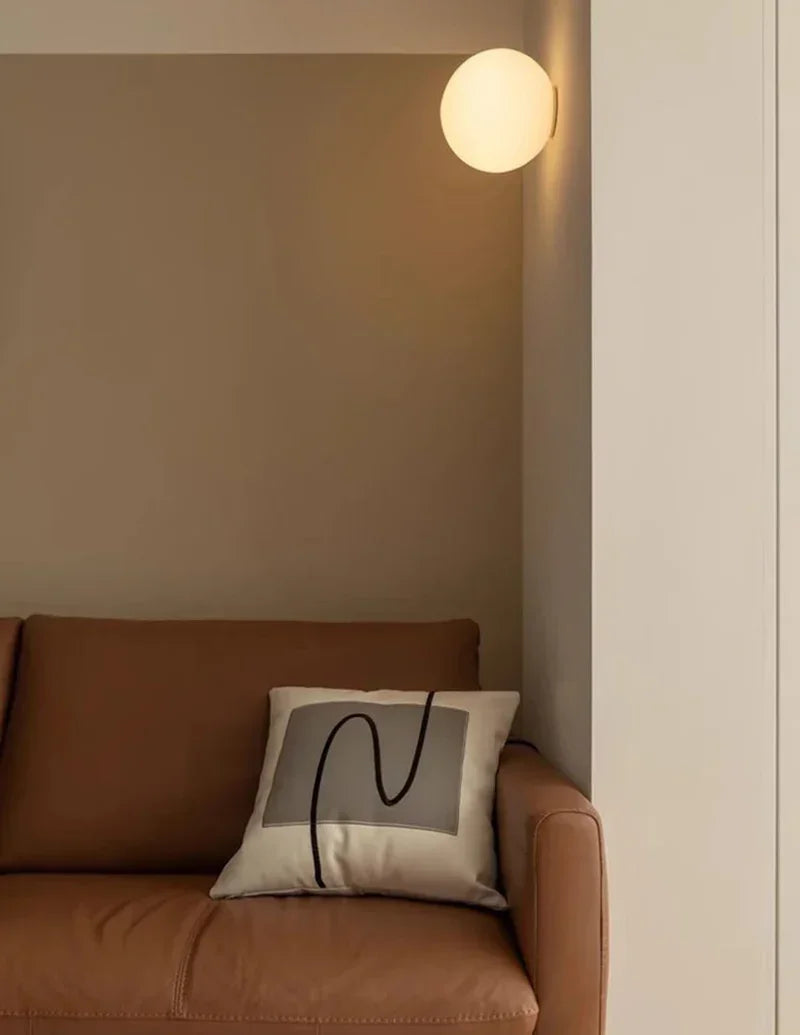 Lumina Sphere Ceiling Light – Flush Mount Modern Globe Fixture Hallway Bedroom Living Room