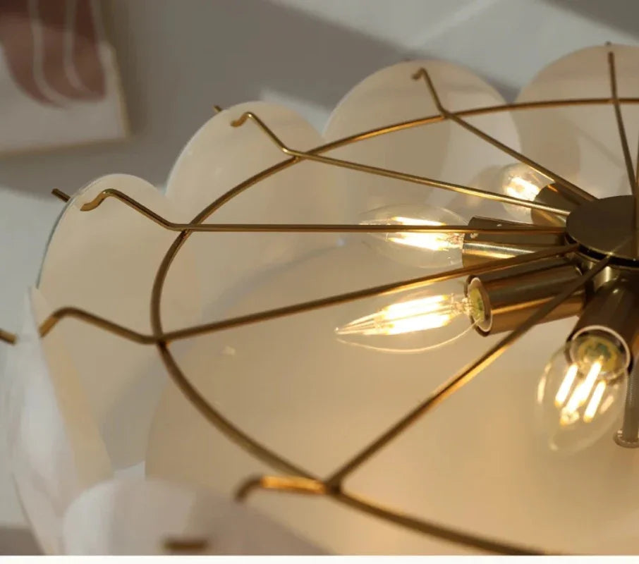 Nuvolux Cloud Pendant Light – Modern White Acrylic Ceiling Light Fixture Dining Room Bedroom Decorative Lighting