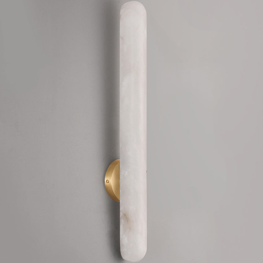 Valtora Marble Wall Sconce – Modern LED Cylinder Decorative Lighting Bedroom Living Room Bathroom