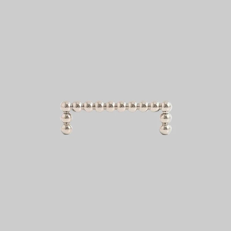Spheron Cabinet Pull – Modern Beaded Metal Drawer Handle Dresser Knob Furniture Hardware