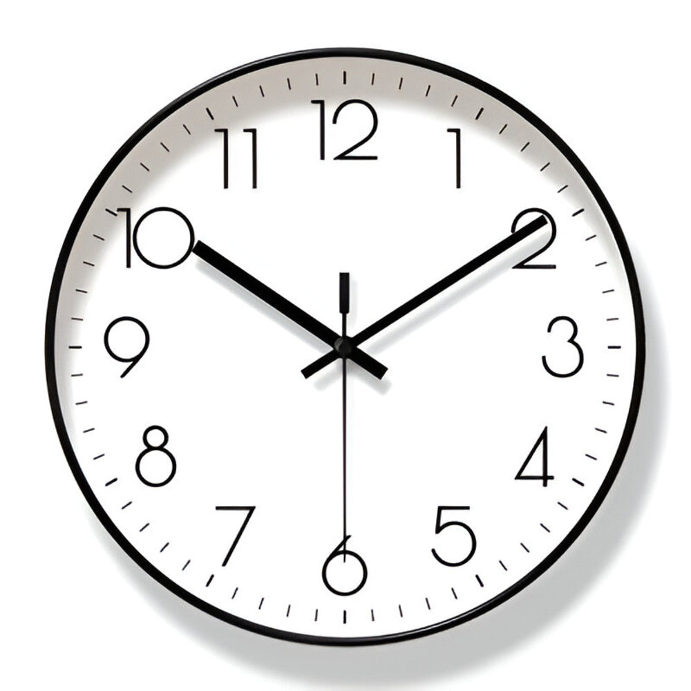 Solari Burst Wall Clock – Modern Silent Non-Ticking Yellow Round Decorative Living Room Bedroom Office