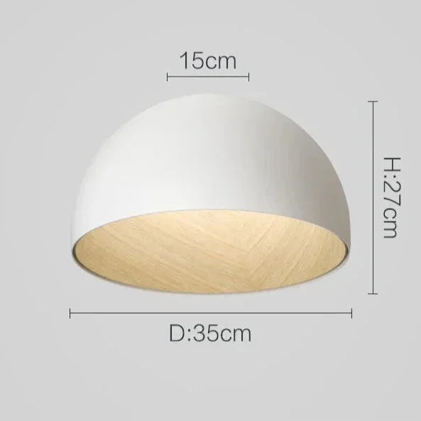 Timbrel Flush Mount Ceiling Light – Modern Black Wood Grain LED Round Living Room Bedroom Decorative Lighting