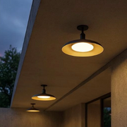 Industrial LED Outdoor Ceiling Light – Weatherproof Porch and Patio Fixture