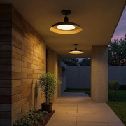 Industrial LED Outdoor Ceiling Light – Weatherproof Porch and Patio Fixture
