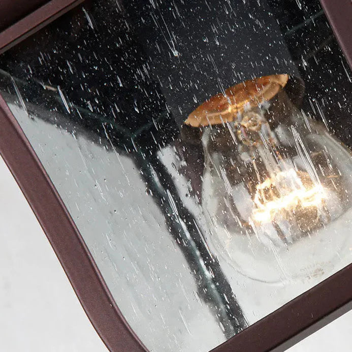 Harwick Manor Wall Sconce – Outdoor Bronze Lantern Light Porch Entryway Decorative Lighting