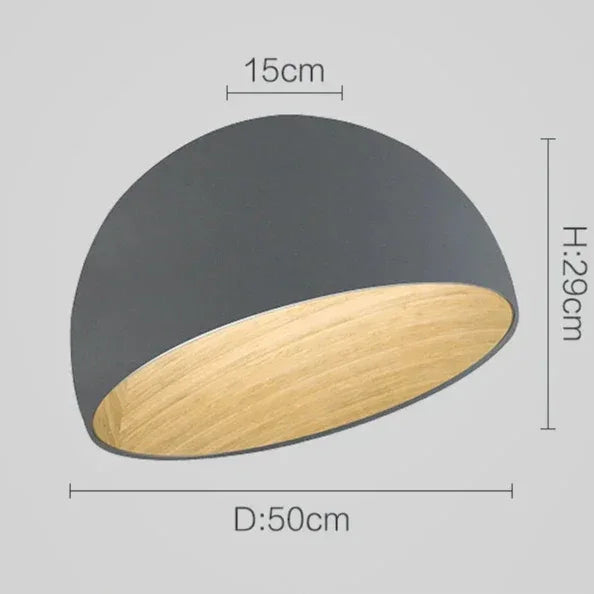 Timbrel Flush Mount Ceiling Light – Modern Black Wood Grain LED Round Living Room Bedroom Decorative Lighting