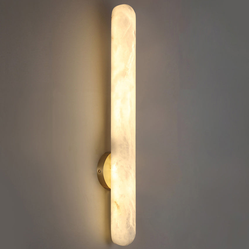 Valtora Marble Wall Sconce – Modern LED Cylinder Decorative Lighting Bedroom Living Room Bathroom