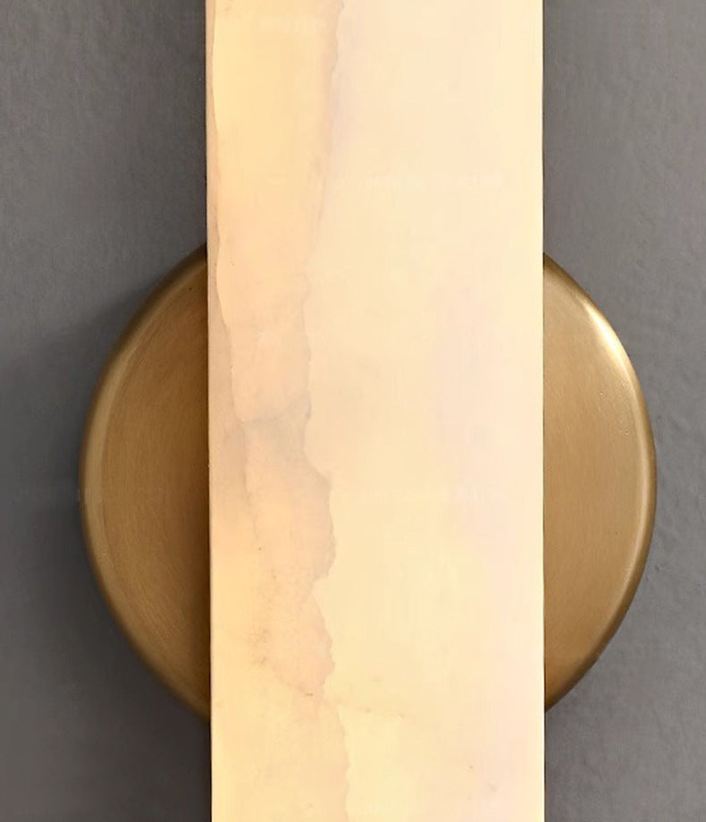 Valtora Marble Wall Sconce – Modern LED Cylinder Decorative Lighting Bedroom Living Room Bathroom