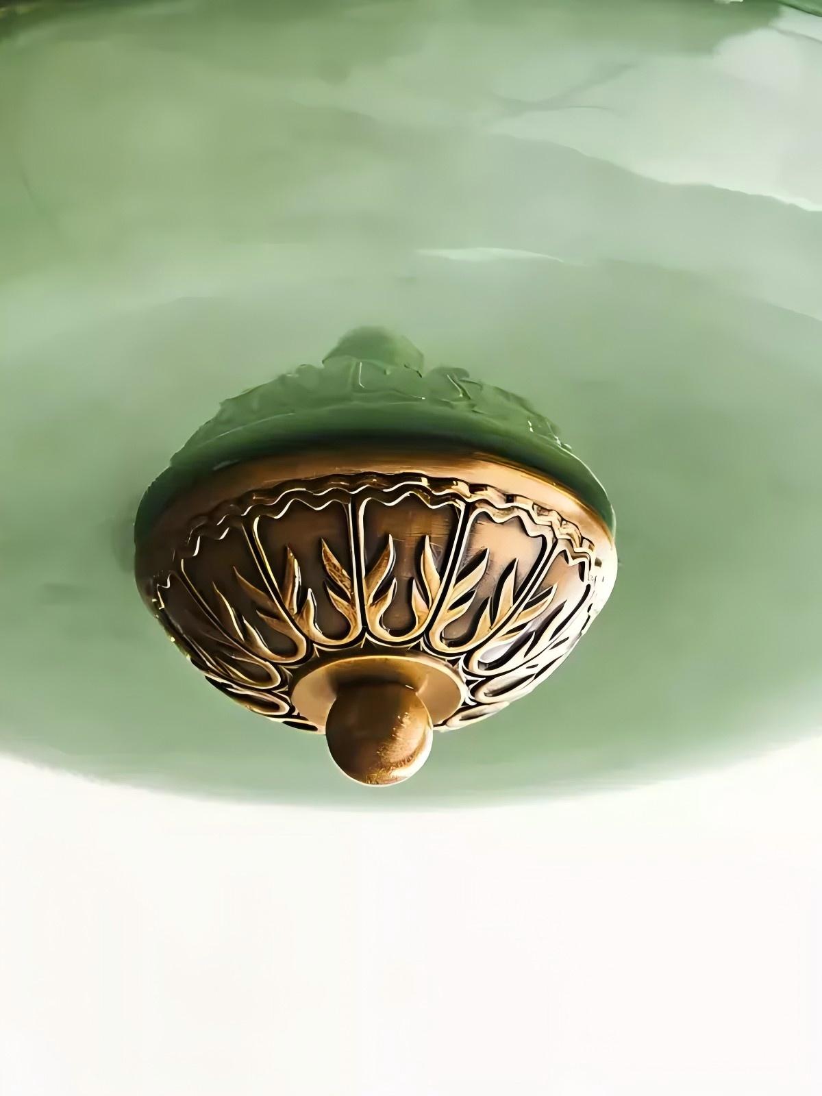 Nimbra Cloud Semi-Flush Ceiling Light – White Glass Pendant Decorative Lighting Fixture Kitchen Bedroom