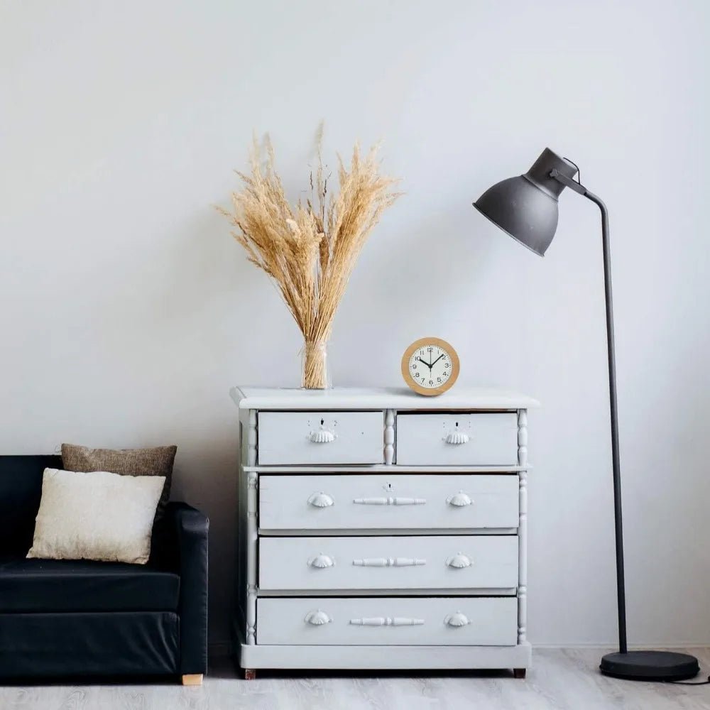 Orblen Desk Clock – Round Wood Analog Alarm Clock Silent Bedroom Bedside Table Decor