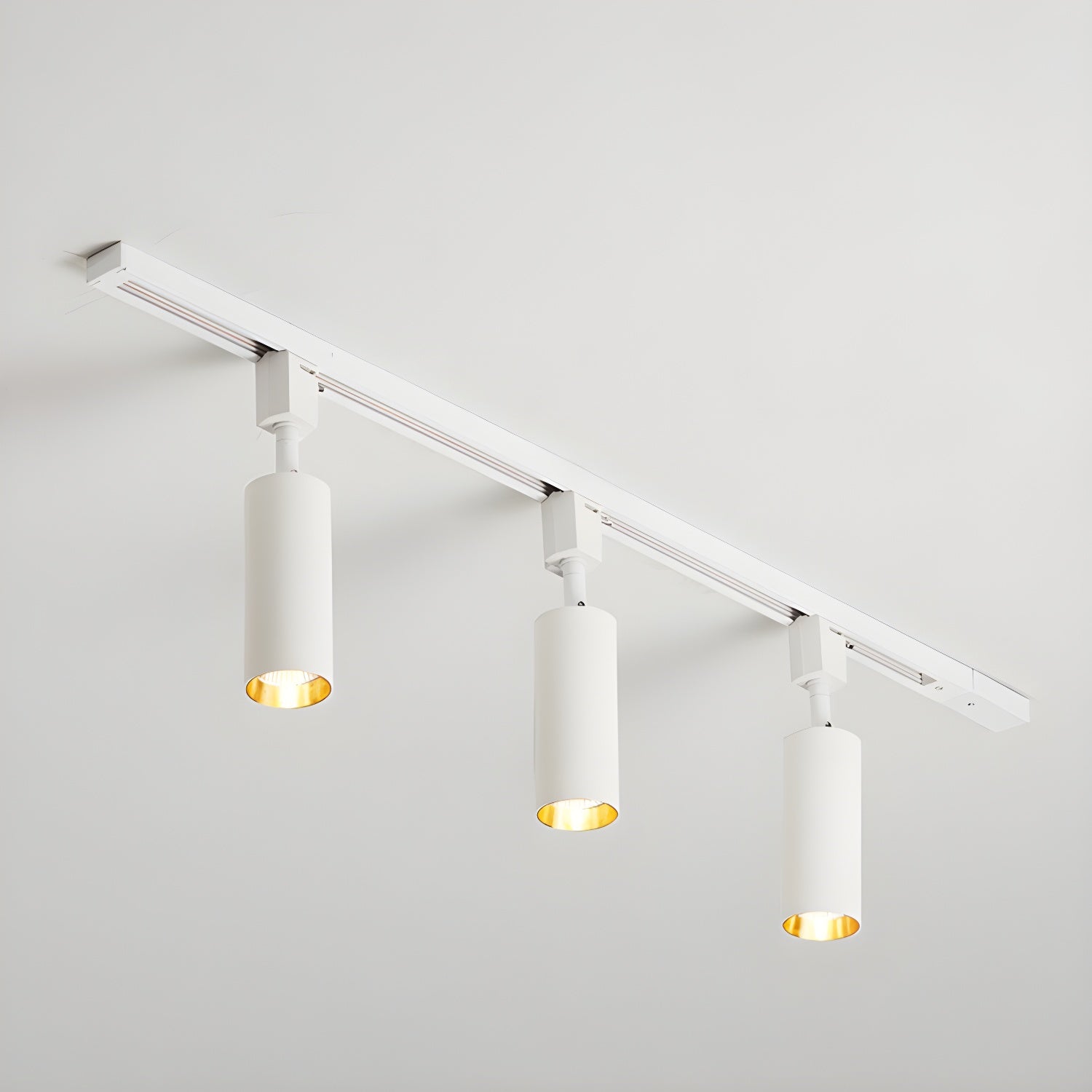 Calix Cylinder Track Light – Black Gold Track Lighting Kitchen Ceiling Adjustable Spotlight Modern