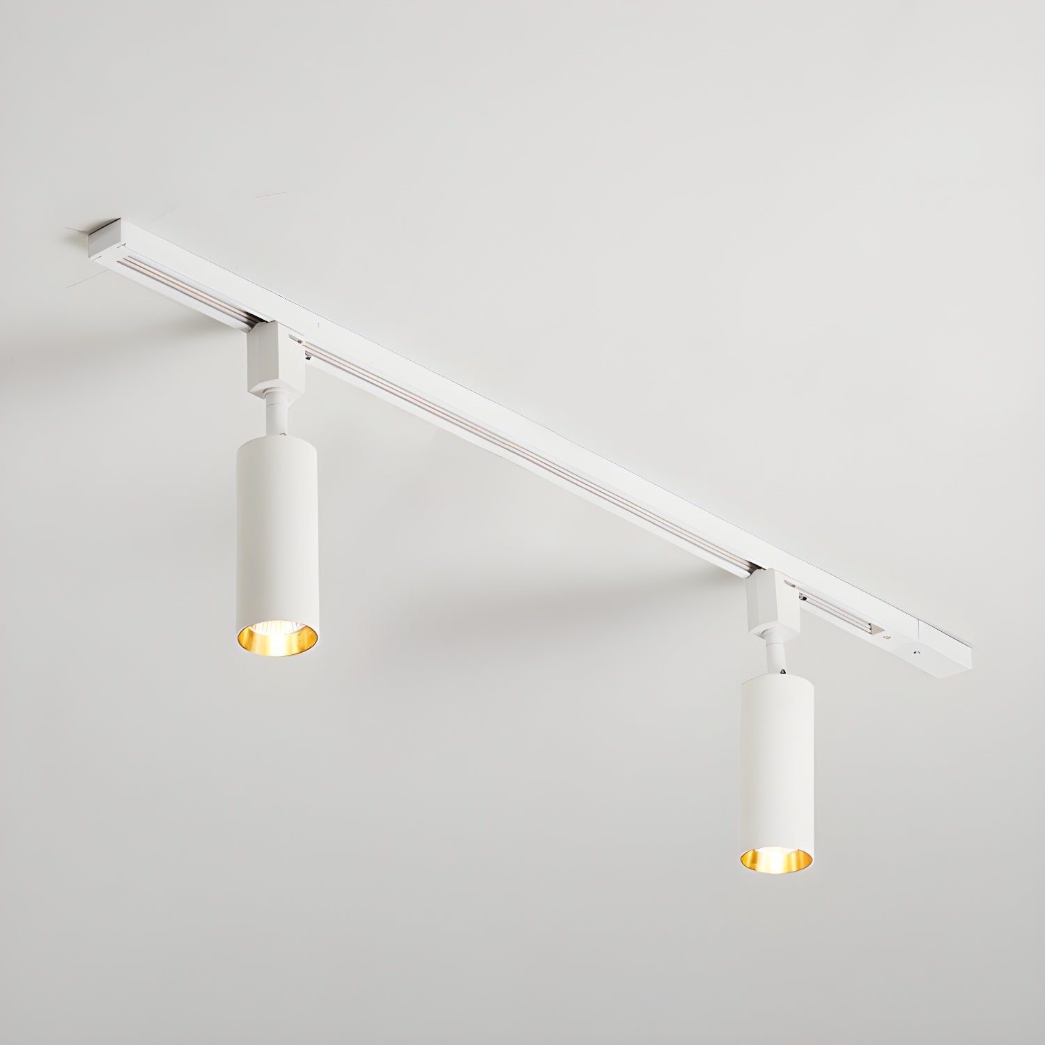 Calix Cylinder Track Light – Black Gold Track Lighting Kitchen Ceiling Adjustable Spotlight Modern