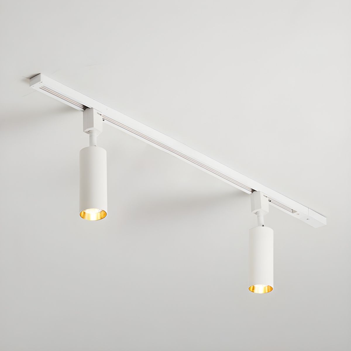 Calix Cylinder Track Light – Black Gold Track Lighting Kitchen Ceiling Adjustable Spotlight Modern