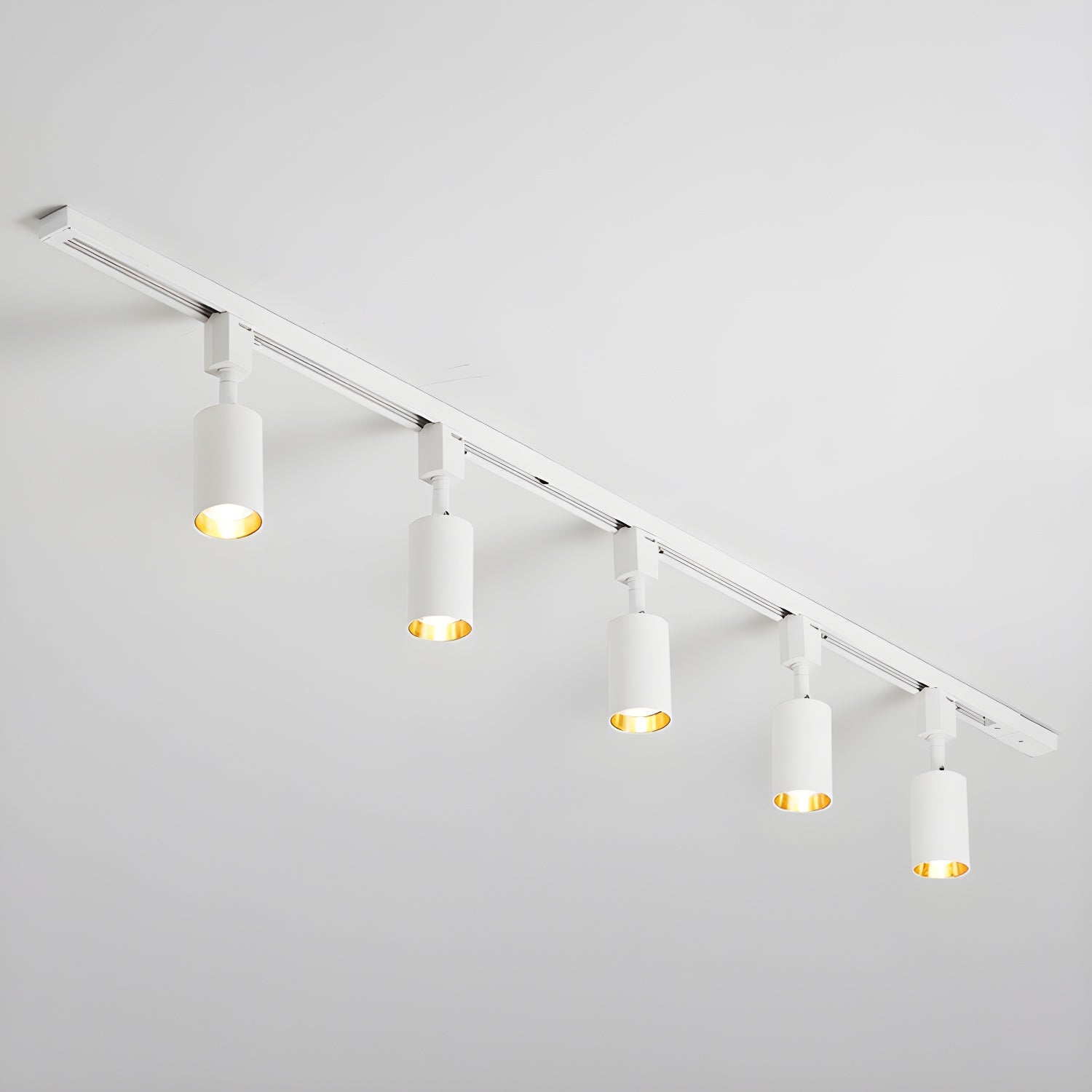Calix Cylinder Track Light – Black Gold Track Lighting Kitchen Ceiling Adjustable Spotlight Modern