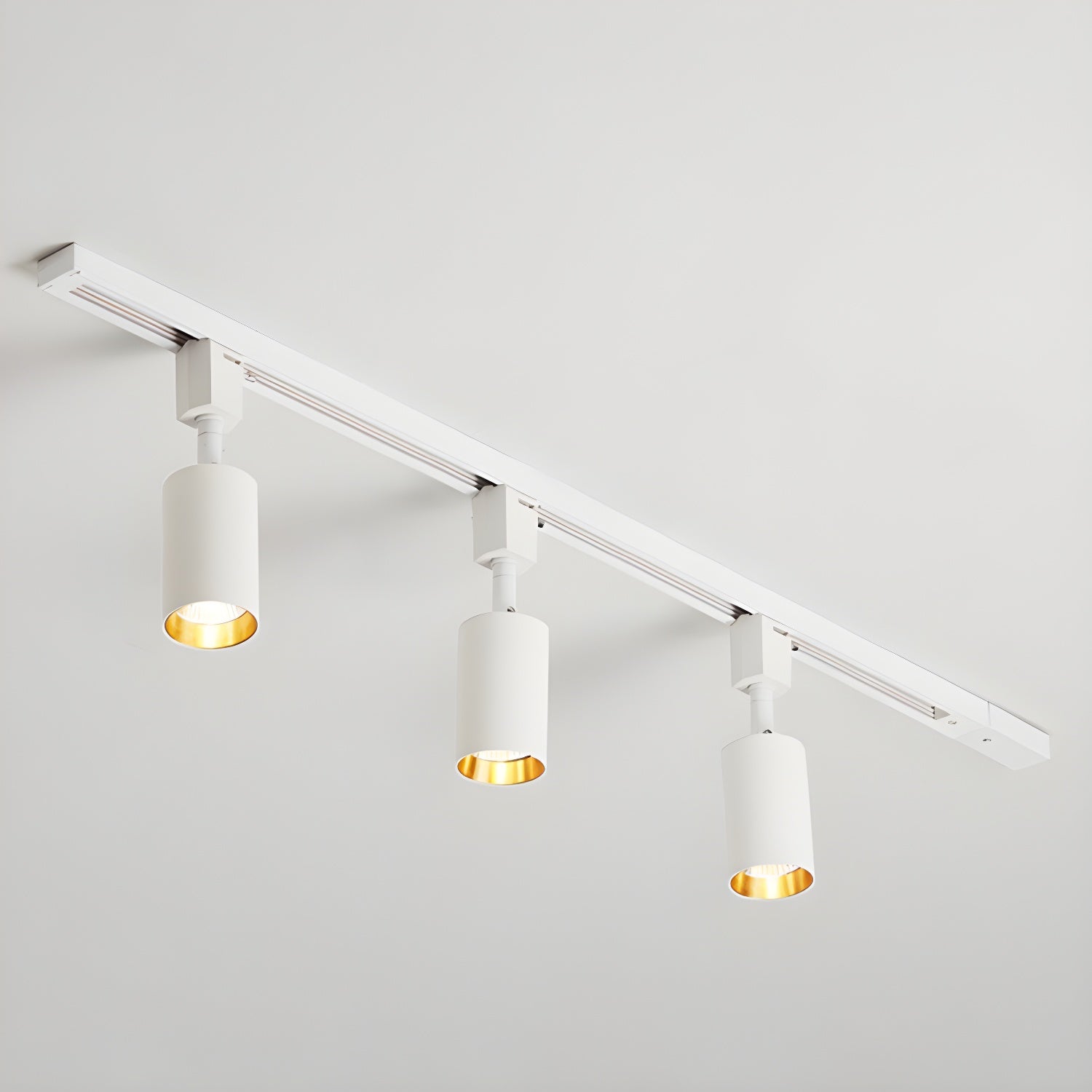 Calix Cylinder Track Light – Black Gold Track Lighting Kitchen Ceiling Adjustable Spotlight Modern