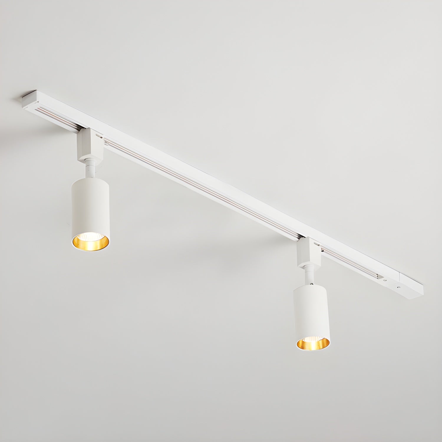 Calix Cylinder Track Light – Black Gold Track Lighting Kitchen Ceiling Adjustable Spotlight Modern