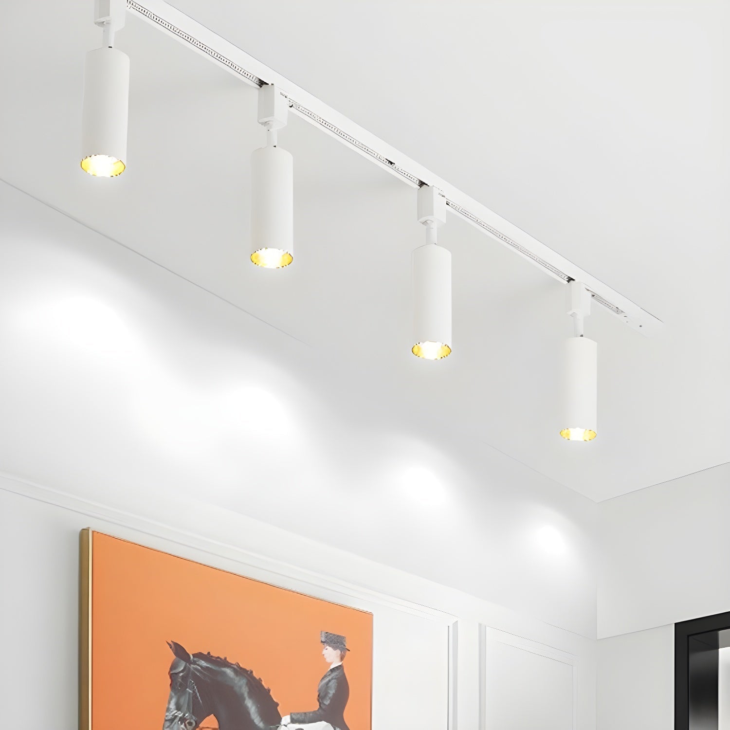 Calix Cylinder Track Light – Black Gold Track Lighting Kitchen Ceiling Adjustable Spotlight Modern