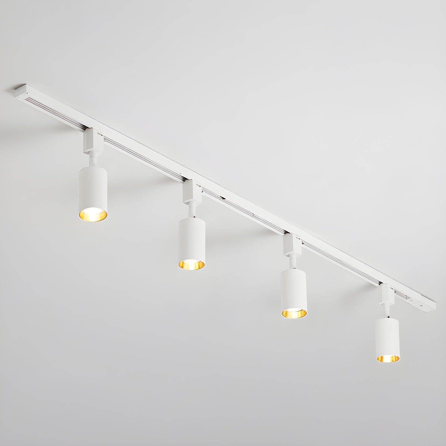 Calix Cylinder Track Light – Black Gold Track Lighting Kitchen Ceiling Adjustable Spotlight Modern