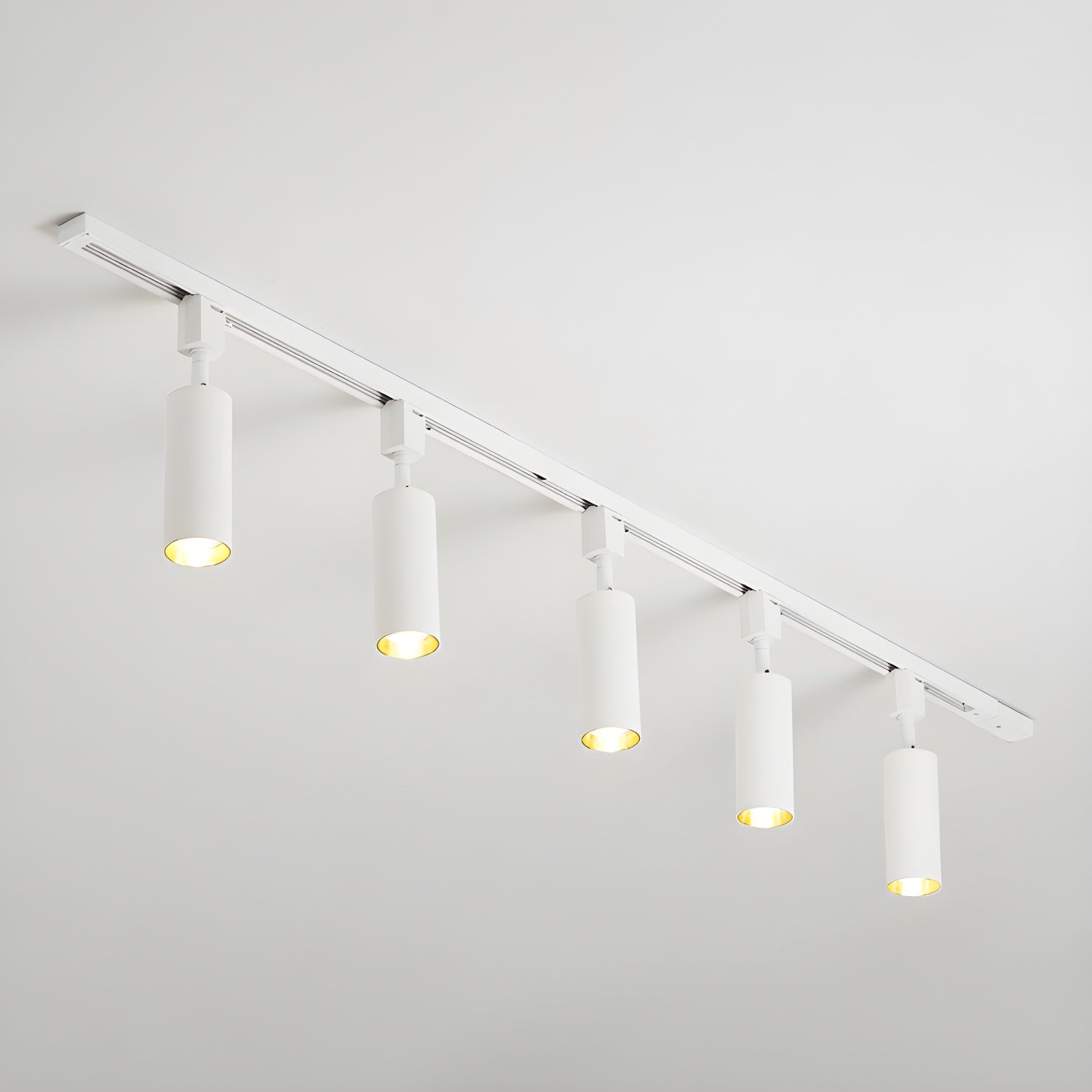 Calix Cylinder Track Light – Black Gold Track Lighting Kitchen Ceiling Adjustable Spotlight Modern
