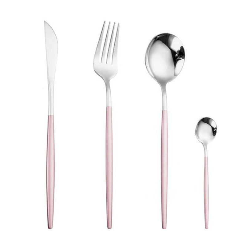 Silkline Flatware Set – Stainless Steel Mirror Finish Silverware Reusable Kitchen Utensils Dining