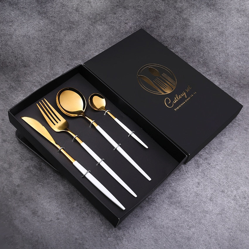Silkline Flatware Set – Stainless Steel Mirror Finish Silverware Reusable Kitchen Utensils Dining