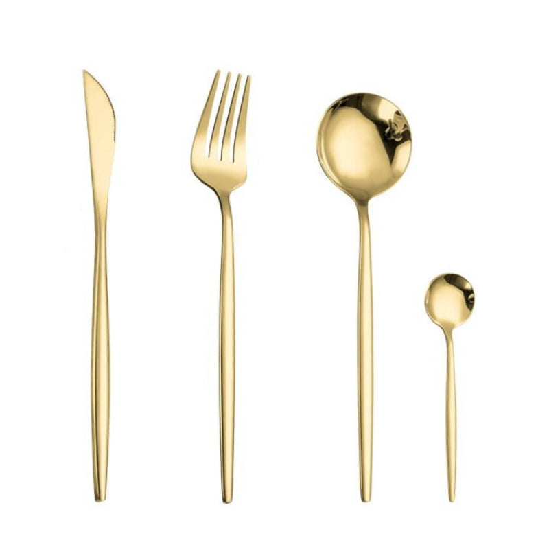 Silkline Flatware Set – Stainless Steel Mirror Finish Silverware Reusable Kitchen Utensils Dining